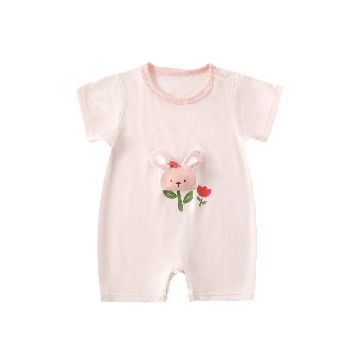 Baby jumpsuit clothes boneless summer short sleeved crawling clothes for babies