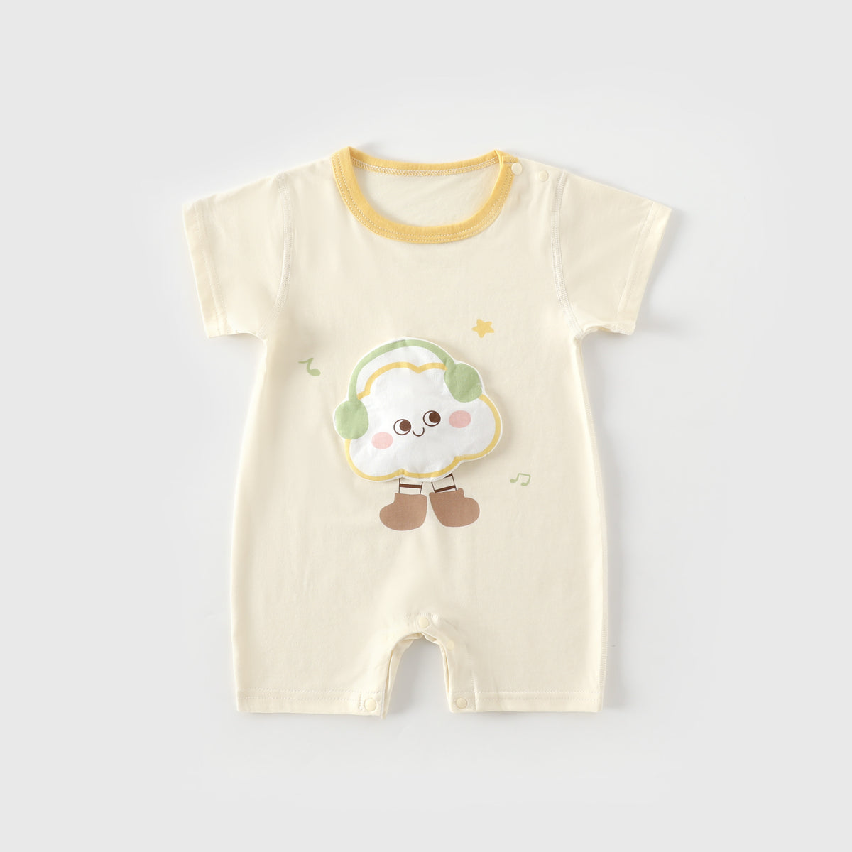Baby jumpsuit clothes boneless summer short sleeved crawling clothes for babies