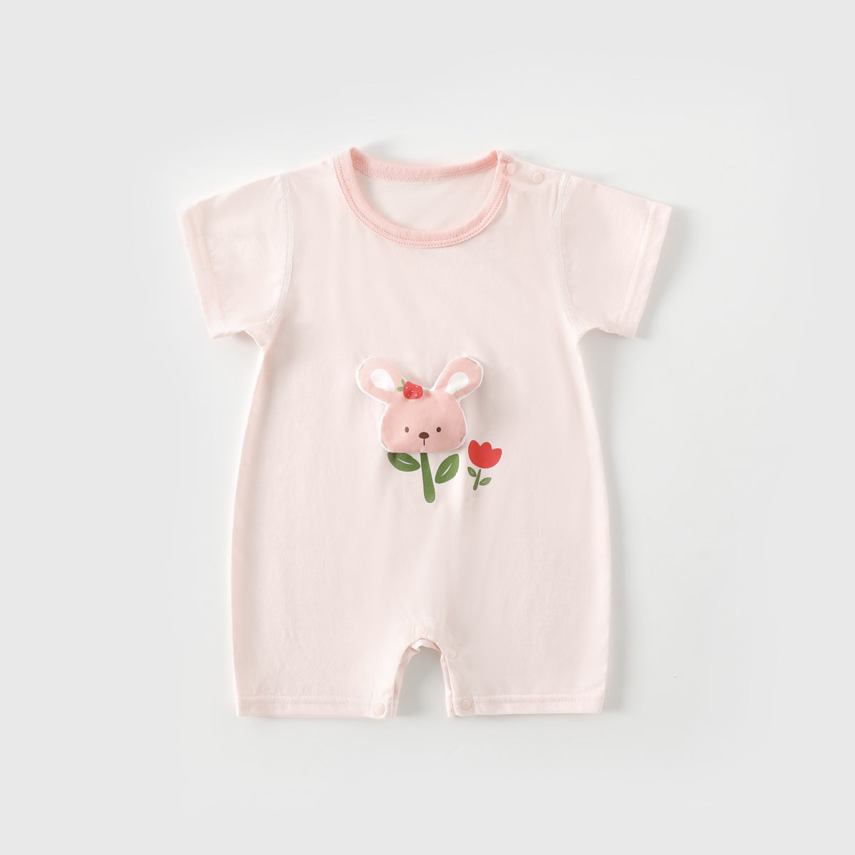 Baby jumpsuit clothes boneless summer short sleeved crawling clothes for babies