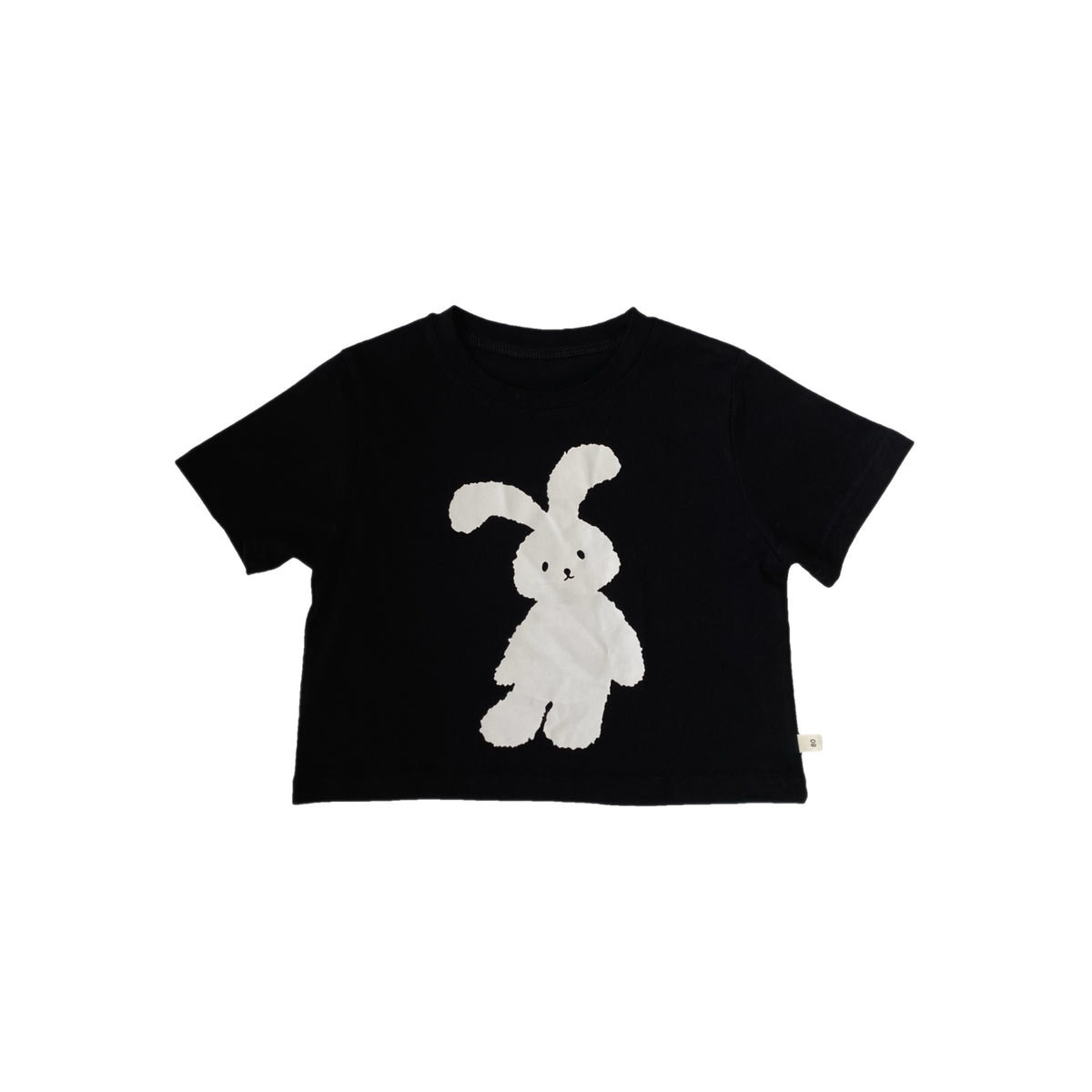 Children's rabbit printed short sleeved T-shirt
