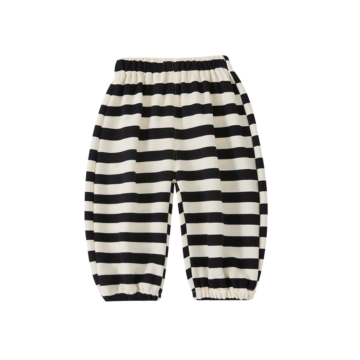 Autumn New Knitted Striped Pants for Babies and Toddlers, Fashionable Versatile Pants with 3D Pockets