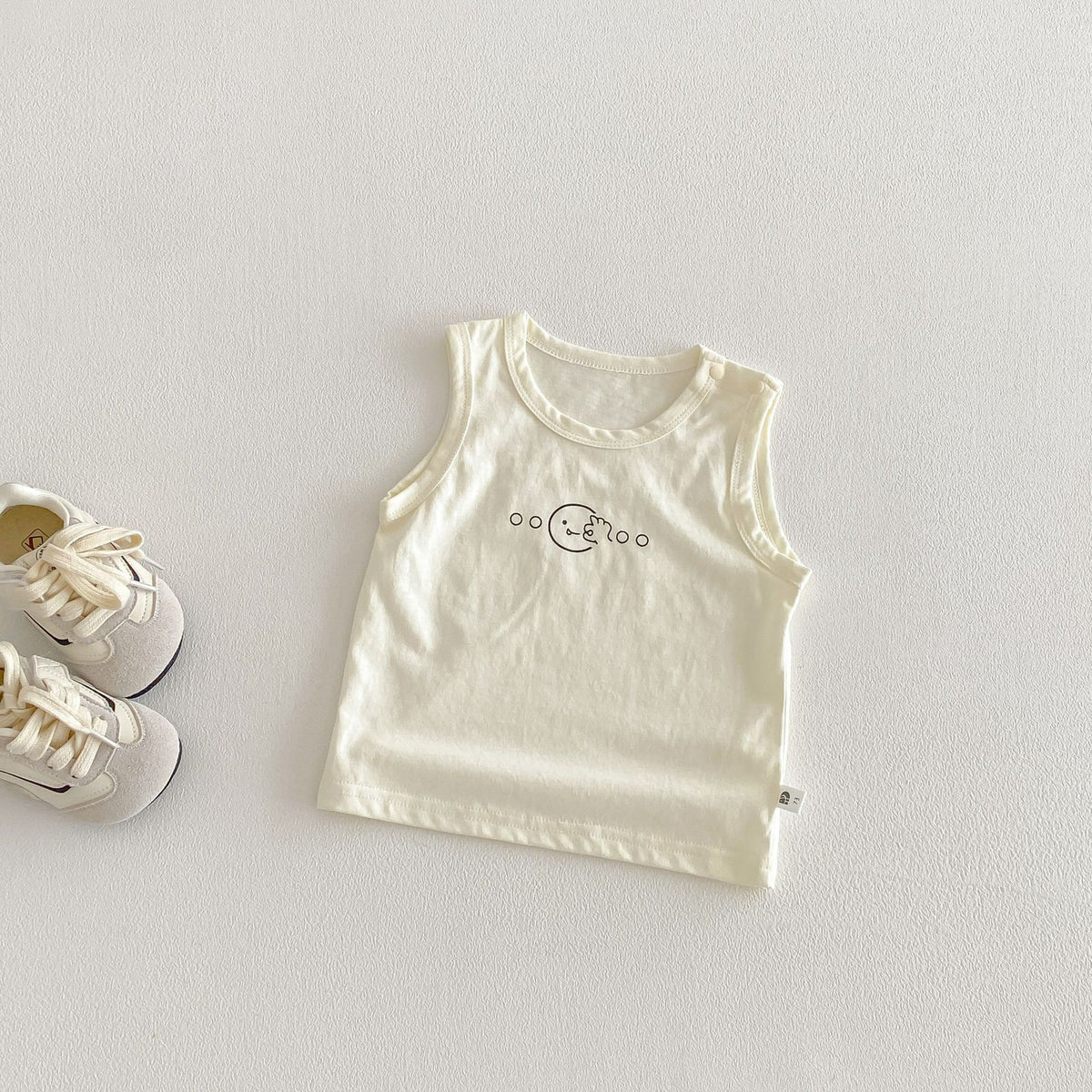Plaid Shirt Set for Babies and Toddlers, Summer New Arrival, Printed Vest and Shorts Two-Piece Set