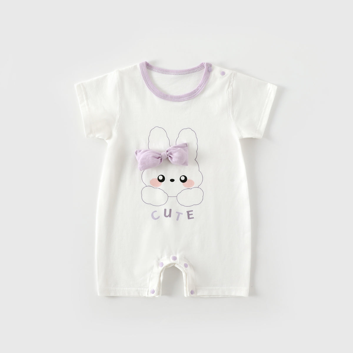 Baby jumpsuit clothes boneless summer short sleeved crawling clothes for babies