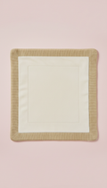 Cashmere Swaddle Blanket With Gold Trim