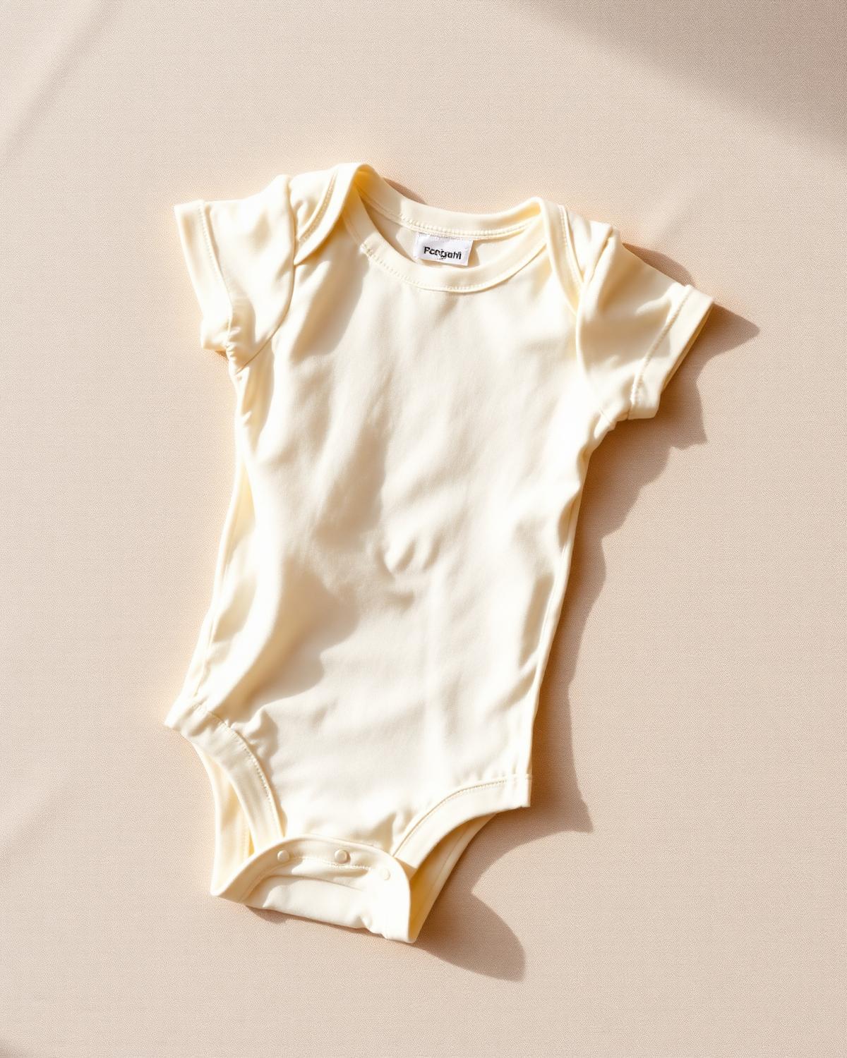 Body coton bio Nuage crème Bébé Élégance