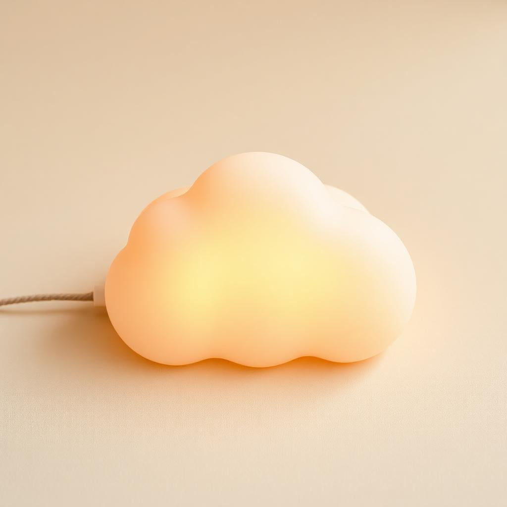 Veilleuse nuage en silicone champagne